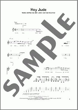 Hey Jude(The Beatles) 楽譜 ギタースコア ダウンロード