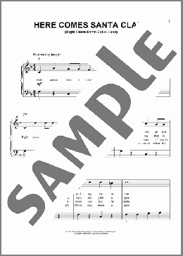 Here Comes Santa Claus (Right Down Santa Claus Lane)(Gene Autry) 楽譜 その他 ダウンロード