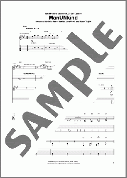 ManUNkind(Metallica) 楽譜 ギター（ソロ） ダウンロード