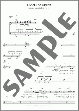I Shot The Sheriff(Bob Marley/Eric Clapton) 楽譜 ドラム ダウンロード