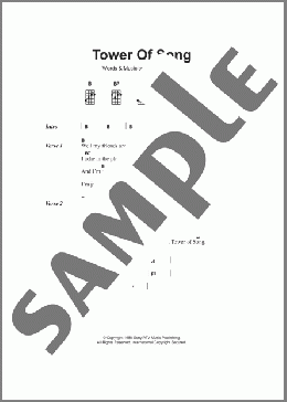Tower Of Song(Leonard Cohen) 楽譜 ウクレレ（弾き語り） ダウンロード
