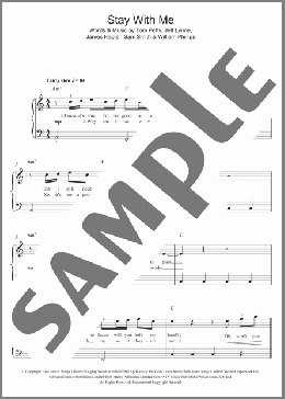 Stay With Me(Sam Smith) 楽譜 ピアノ（ソロ） ダウンロード