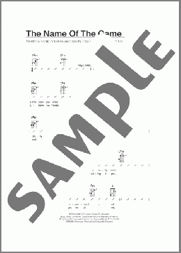 The Name Of The Game(ABBA) 楽譜 ウクレレ（弾き語り） ダウンロード