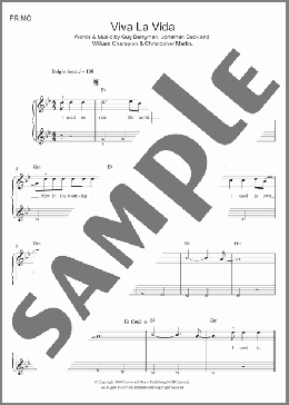 Viva La Vida(Coldplay) 楽譜 ピアノ（連弾） ダウンロード