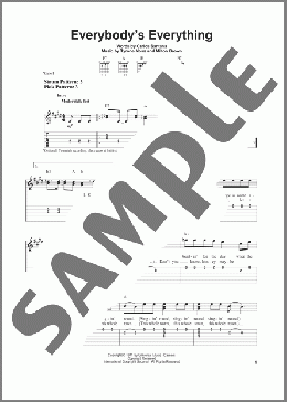 Everybody's Everything(Santana) 楽譜 ギター（ソロ） ダウンロード