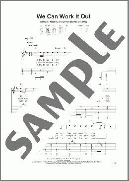 We Can Work It Out(The Beatles) 楽譜 その他 ダウンロード