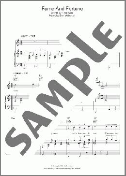 Fame And Fortune(Elvis Presley) 楽譜 その他 ダウンロード