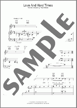 Love And Hard Times(Paul Simon) 楽譜 その他 ダウンロード