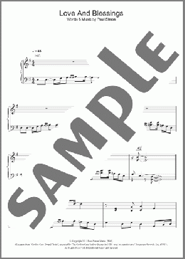 Love And Blessings(Paul Simon) 楽譜 その他 ダウンロード