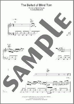 The Ballad Of Blind Tom(Elton John) 楽譜 その他 ダウンロード