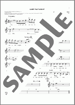 Carry That Weight(The Beatles) 楽譜 その他 ダウンロード