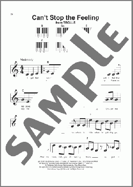 Can't Stop The Feeling(Justin Timberlake) 楽譜 ピアノ（ソロ） ダウンロード