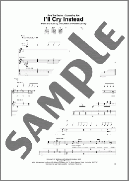 I'll Cry Instead(The Beatles) 楽譜 ギター（ソロ） ダウンロード
