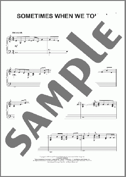 Sometimes When We Touch(Dan Hill) 楽譜 ピアノ（ソロ） ダウンロード