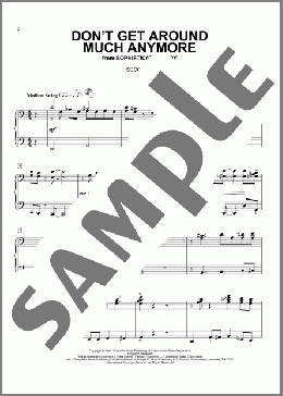 Don't Get Around Much Anymore(Duke Ellington) 楽譜 ピアノ（連弾） ダウンロード