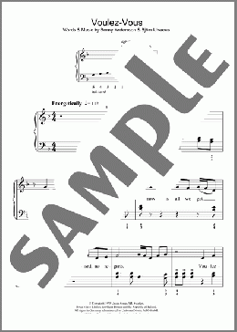 Voulez Vous(ABBA) 楽譜 ピアノ（ソロ） ダウンロード