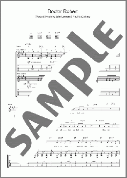 Doctor Robert(The Beatles) 楽譜 ギター（ソロ） ダウンロード