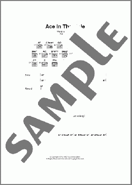 Ace In The Hole(Paul Simon) 楽譜 ギター（コード） ダウンロード