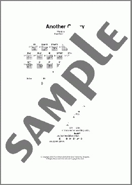 Another Galaxy(Paul Simon) 楽譜 ギター（コード） ダウンロード