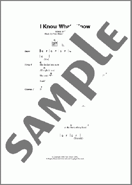 I Know What I Know(Paul Simon) 楽譜 ギター（コード） ダウンロード