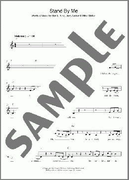 Stand By Me(Ben E. King) 楽譜 その他 ダウンロード