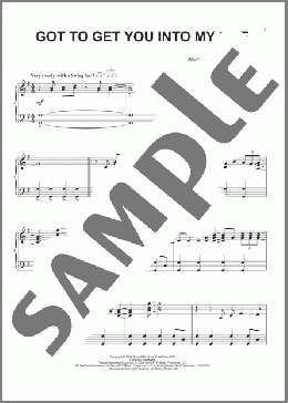 Got To Get You Into My Life(The Beatles) 楽譜 ピアノ（ソロ） ダウンロード