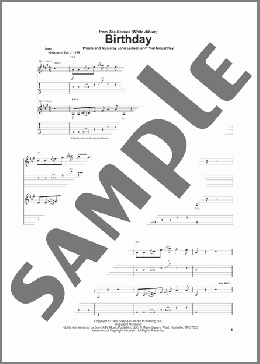 Birthday(The Beatles) 楽譜 ギター（ソロ） ダウンロード