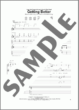 Getting Better(The Beatles) 楽譜 ギター（ソロ） ダウンロード