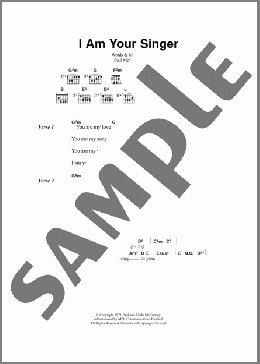 I Am Your Singer(Paul McCartney) 楽譜 ギター（コード） ダウンロード