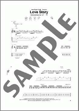 Love Story(Taylor Swift) 楽譜 ギター（ソロ） ダウンロード