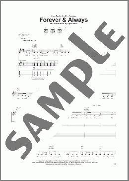 Forever & Always(Taylor Swift) 楽譜 ギター（ソロ） ダウンロード