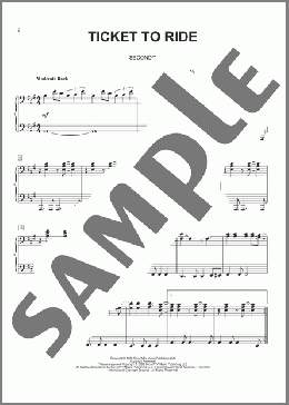 Ticket To Ride(The Beatles) 楽譜 ピアノ（連弾） ダウンロード