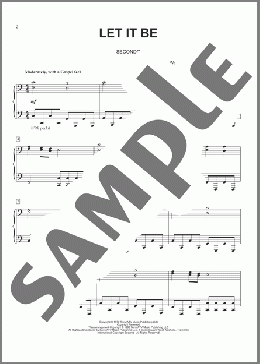Let It Be(The Beatles) 楽譜 ピアノ（連弾） ダウンロード