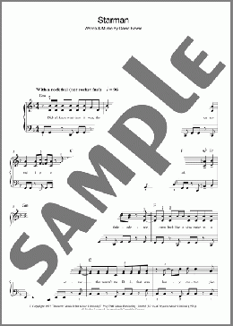 Starman(David Bowie) 楽譜 ピアノ（ソロ） ダウンロード