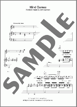 Mind Games(John Lennon) 楽譜 その他 ダウンロード