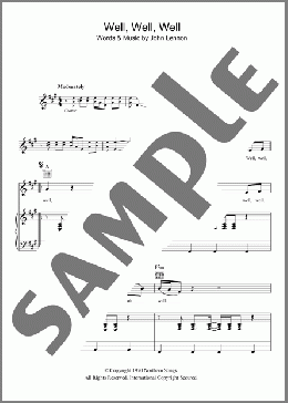 Well, Well, Well(John Lennon) 楽譜 その他 ダウンロード
