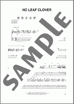 No Leaf Clover(Metallica) 楽譜 ギター（ソロ） ダウンロード