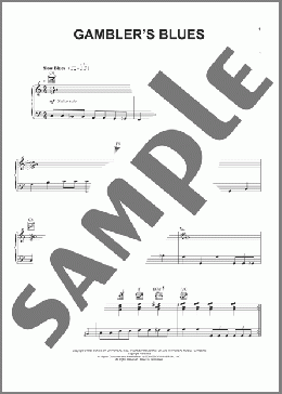 Gambler's Blues(B.B. King) 楽譜 ピアノ & ボーカル & ギター ダウンロード