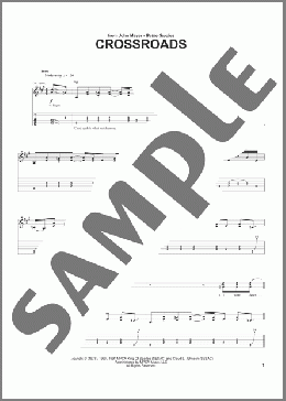 Cross Road Blues (Crossroads)(John Mayer/Robert Johnson) 楽譜 ギター（ソロ） ダウンロード