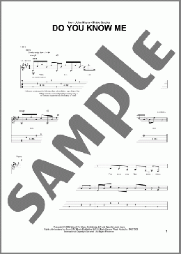 Do You Know Me(John Mayer) 楽譜 ギター（ソロ） ダウンロード