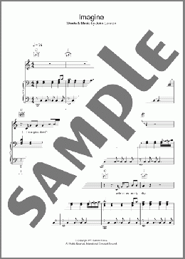 Imagine(John Lennon/Glee (TV Series)/Glee Cast) 楽譜 その他 ダウンロード