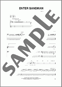 Enter Sandman(Metallica) 楽譜 ベース ダウンロード