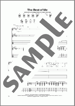 The Best Of Me(Bryan Adams) 楽譜 ギター（ソロ） ダウンロード
