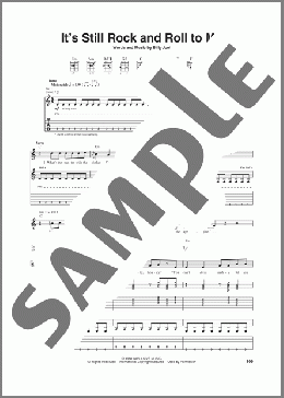 It's Still Rock And Roll To Me(Billy Joel) 楽譜 ギター（ソロ） ダウンロード