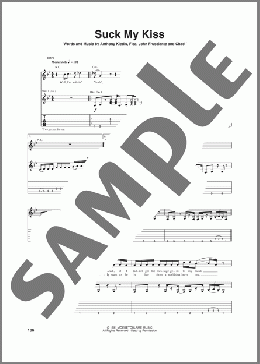Suck My Kiss(Red Hot Chili Peppers) 楽譜 ギター（ソロ） ダウンロード