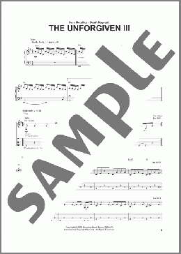 The Unforgiven III(Metallica) 楽譜 ギター（ソロ） ダウンロード