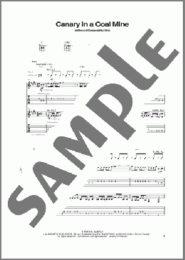 Canary In A Coalmine(Sting/The Police) 楽譜 ギター（ソロ） ダウンロード