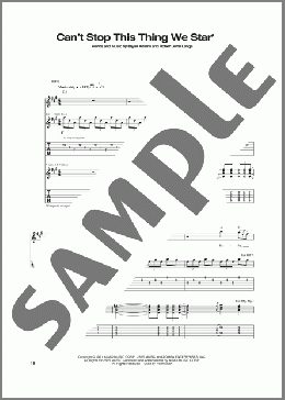 Can't Stop This Thing We Started(Bryan Adams) 楽譜 ギター（ソロ） ダウンロード