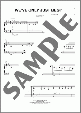 We've Only Just Begun(Carpenters/Paul Williams) 楽譜 ピアノ（連弾） ダウンロード