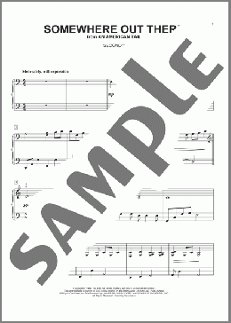 Somewhere Out There(James Horner) 楽譜 ピアノ（連弾） ダウンロード